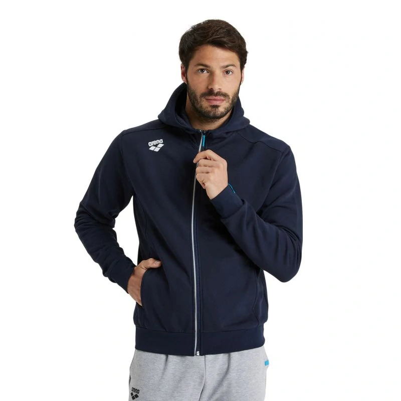 Arena Team Hooded Jacket Panel Navy