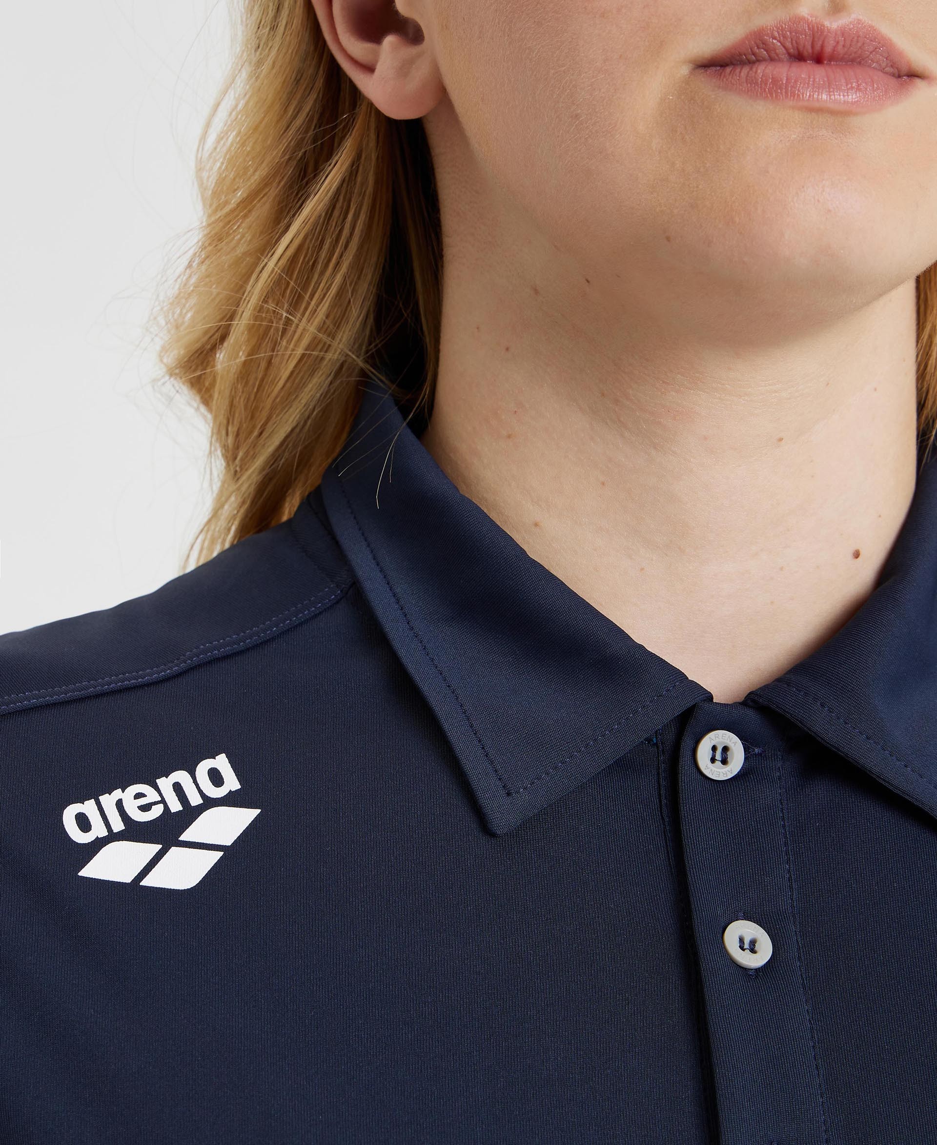 Arena Team Polo Shirt Solid Navy