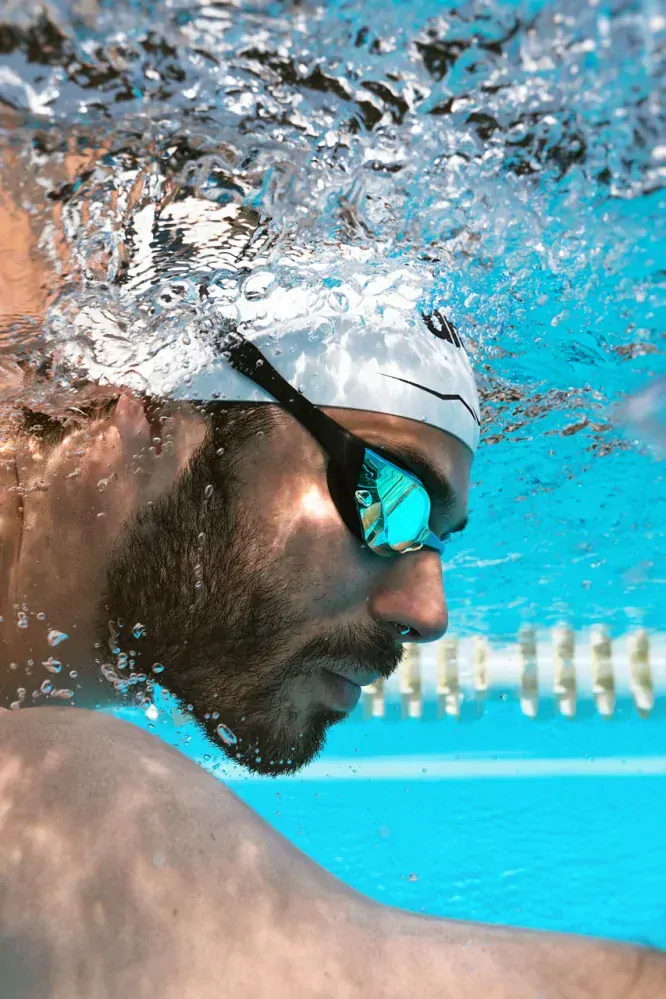 Arena Cobra Edge Swipe Mirror Goggles WHITE-VIOLET