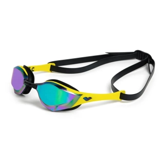 Arena Cobra Edge Swipe Mirror Goggles YELLOW - EMERALD - AQUA
