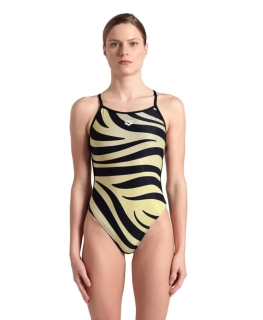 Arena Multi Stripes Swim Lace Back