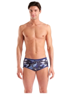 ARENA SCRATCHED SWIM LOW WAIST SHORT