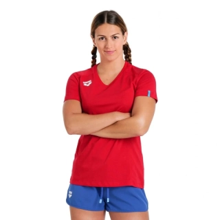 Arena W Team T-Shirt Panel Red