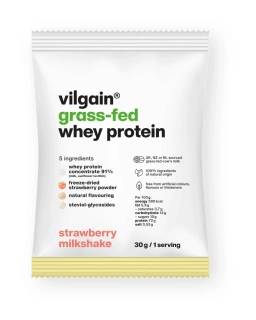 Vilgain Grass-Fed Whey Protein Jahodový milkshake 30g