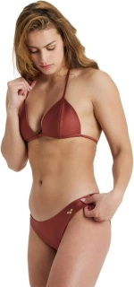 Arena W Bikini Triangle Solid - Burnt