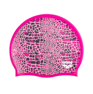 Arena Snakeskin Flat silicone Cap Pink