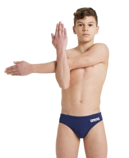 Arena Team Solid Brief Jr. Navy
