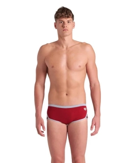 Arena Icons Swim Low Waist Short Dark Red