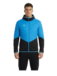 Arena Team Hooded Half-Quilted Jacket - Blue