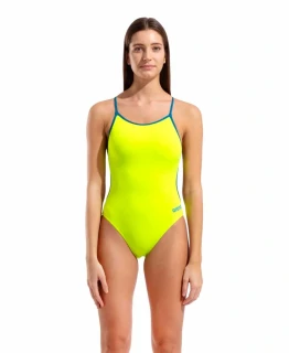 Arena Lace Back Solid - Artic Lime/Blue Cosmo