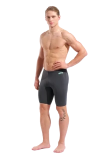 Arena Team Swim Jammer Solid - Asphalt/Water