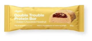 Vilgain Double Trouble Protein Bar - Zlatá čokoláda s lískovým oříškem